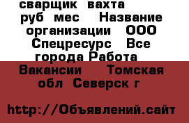 сварщик. вахта. 40 000 руб./мес. › Название организации ­ ООО Спецресурс - Все города Работа » Вакансии   . Томская обл.,Северск г.